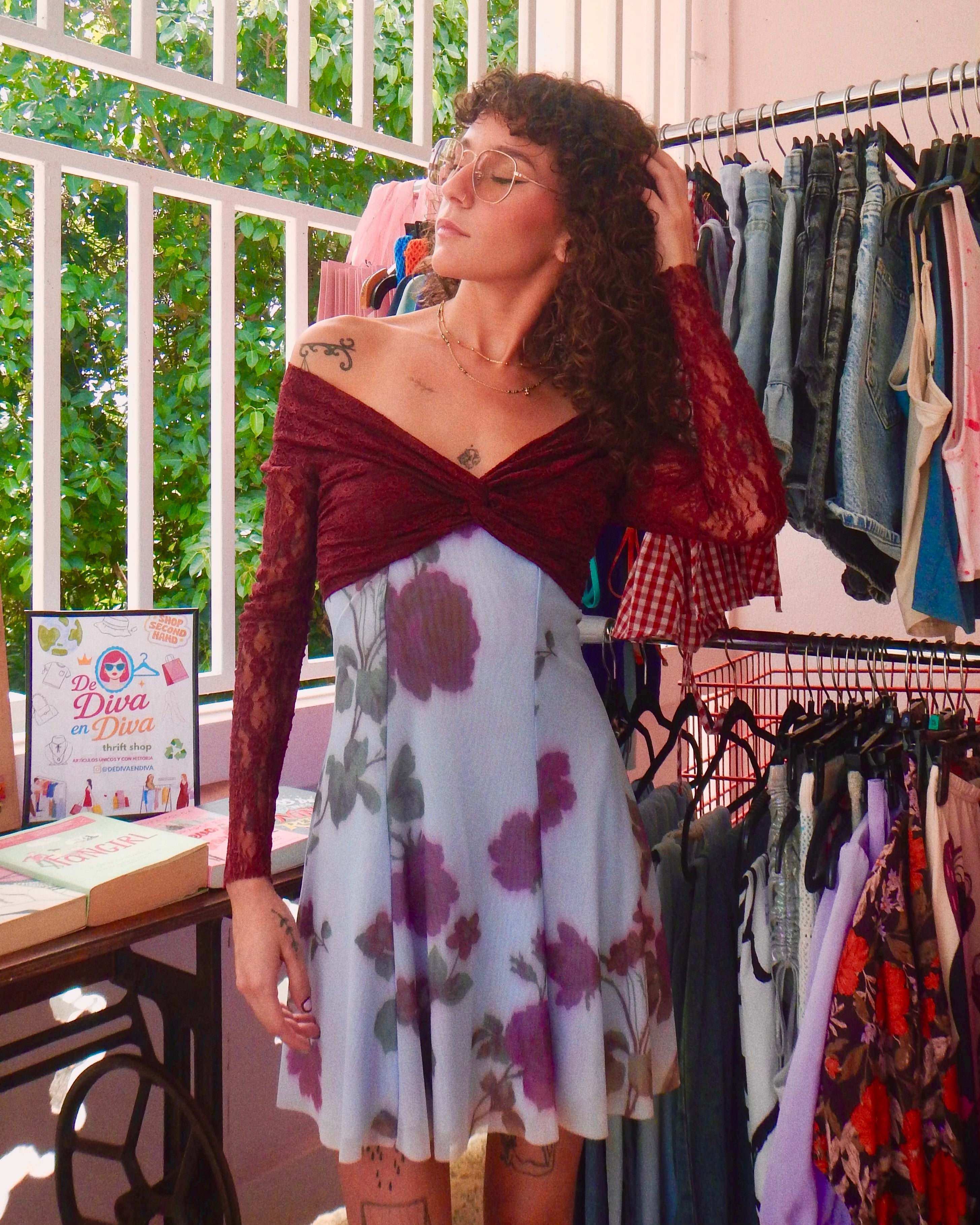 traje de flores